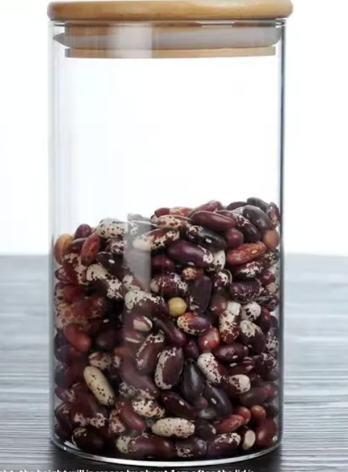EcoNest Glass Storage Jars with bamboo lids-Airtight Bororsilicate Containers.