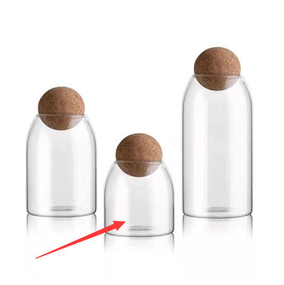 EcoNest Ball Cork Glass Jars-Stylish Airtight Storage for Pantry & Home