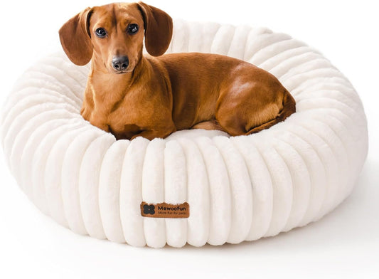EcoNest Cozy Donut Pet Bed - Washable & Plush