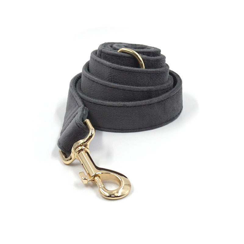 EcoNest Velvet Pet Harness & Leash Set - Adjustable with Bow