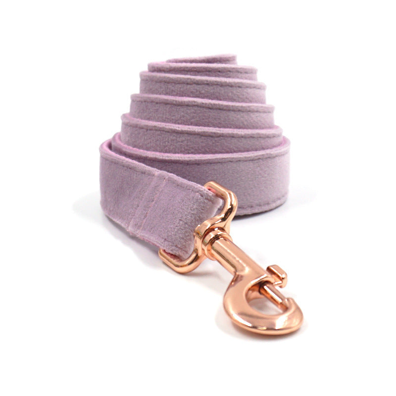 EcoNest Velvet Pet Harness & Leash Set - Adjustable with Bow