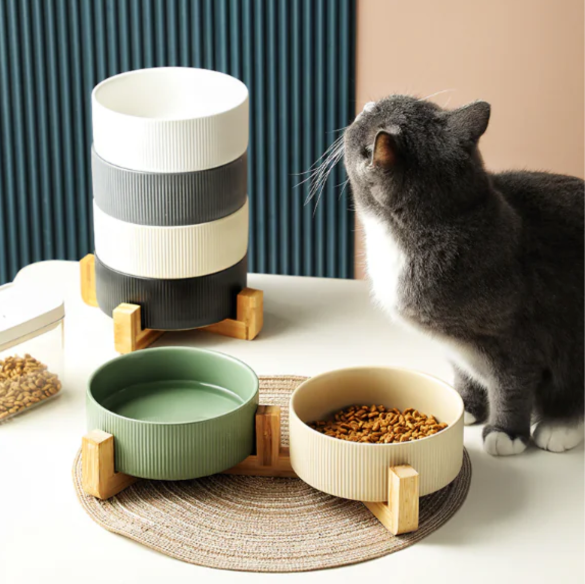EcoNest Neutral Pet Bowls, Single&Double options