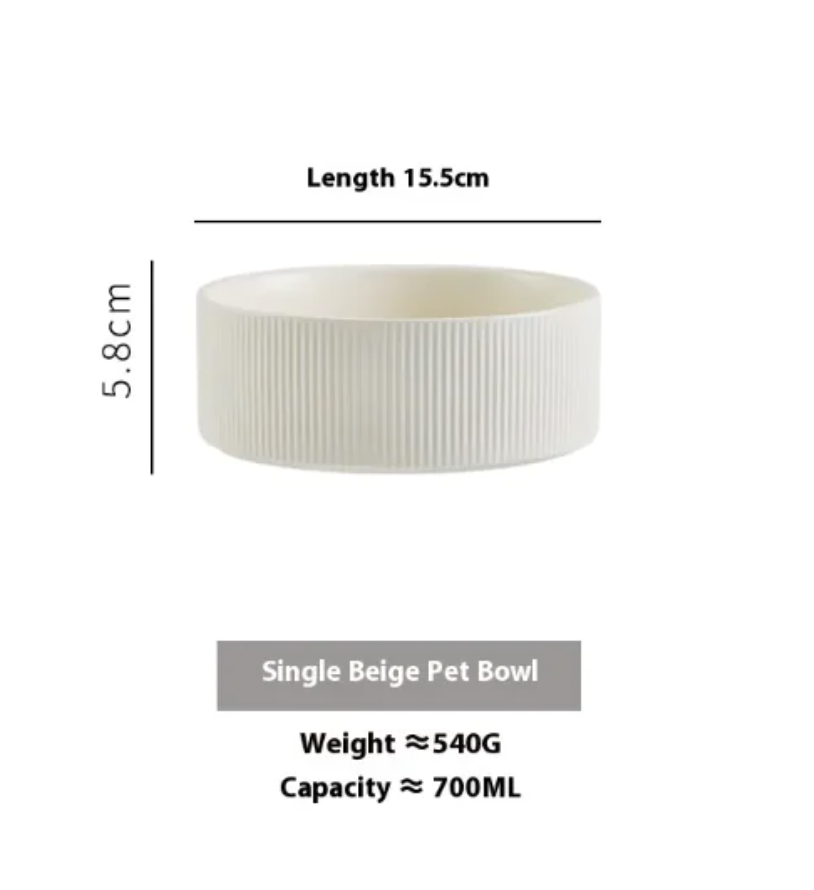 EcoNest Neutral Pet Bowls, Single&Double options