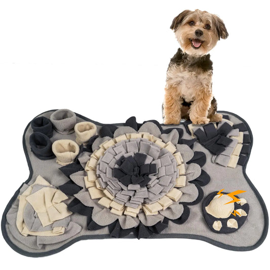 EcoNest Interactive Pet Snuffle Mat- Stress Relief Training Slow Feeder & Training Puzzle